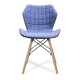 Amelia Stylish Lightweight Fabric Chair
